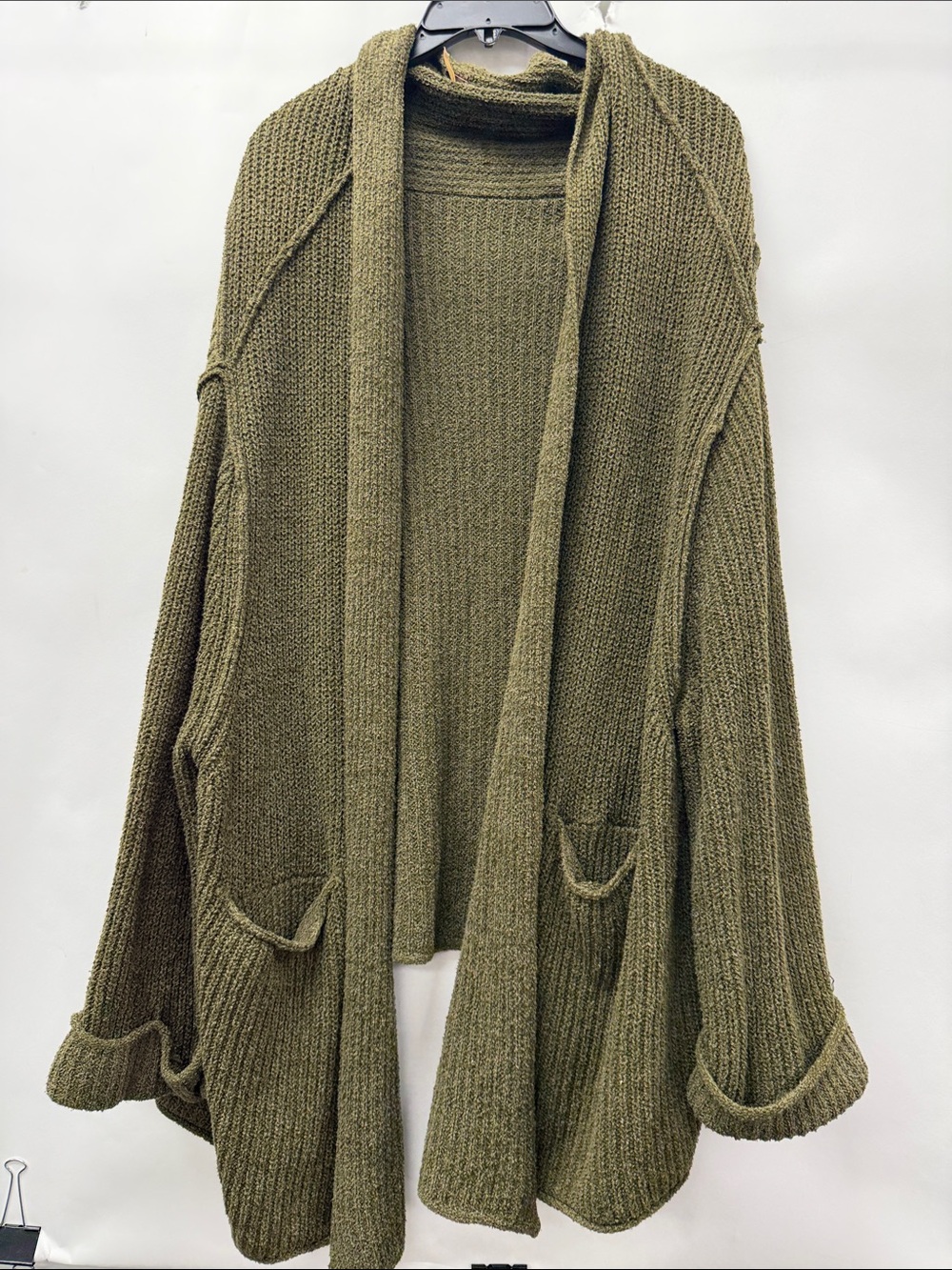 Free people Cozy Chunky Knit Women's Sweater - Army green -Oversized